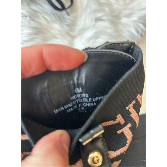 Guess black Logo Chunky Heel combat Lace-up Platform Ankle Boots Size 6M y2k - Picture 2 of 5